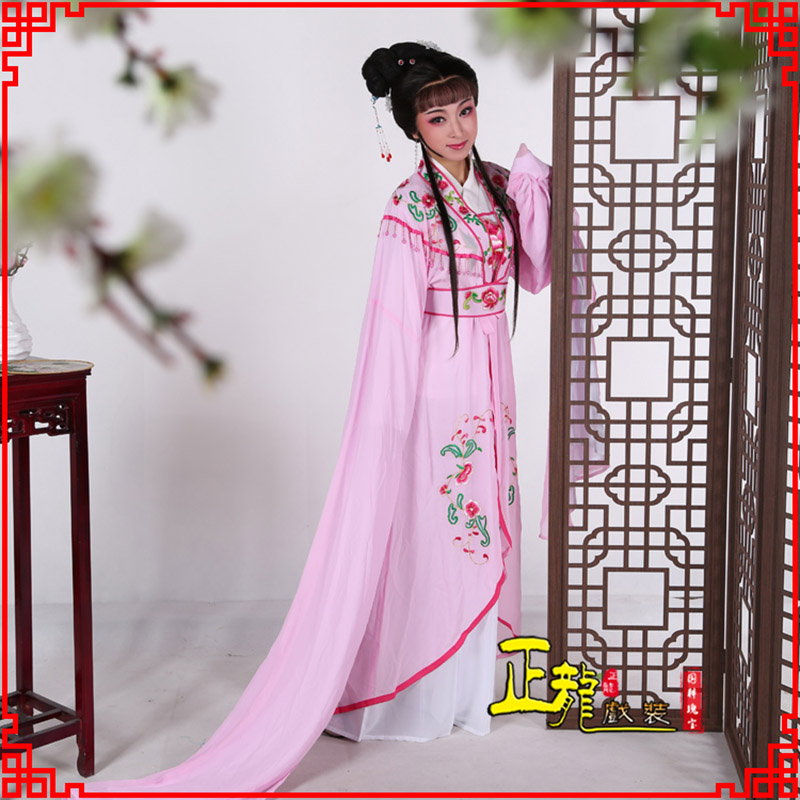 深圳花旦黄梅戏服古装戏服水袖戏剧假云肩长披